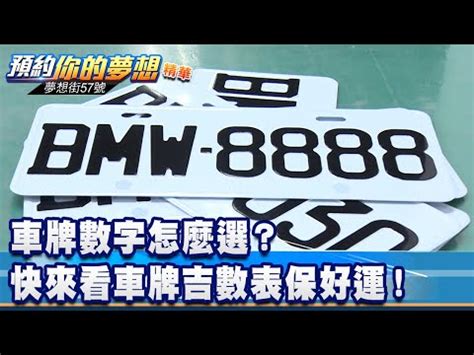 車牌吉數查詢|車牌數字怎麼選，快來看車牌數字吉凶對照表